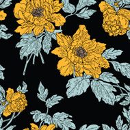 Seamless pattern with flowers rose N28