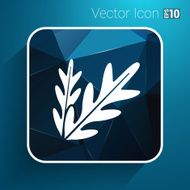 arugula foliage logo element icon food vegetarian N2