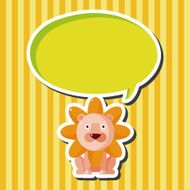 animal lion cartoon theme elements N10