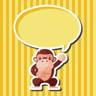 animal monkey cartoon theme elements N11
