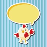 animal cock cartoon theme elements N6