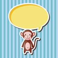animal monkey cartoon theme elements N12
