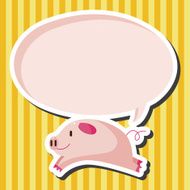 animal pig cartoon theme elements N12