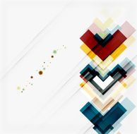 Clean colorful unusual geometric pattern design N16
