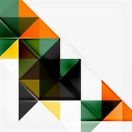 Abstract geometric background Modern overlapping triangles N91