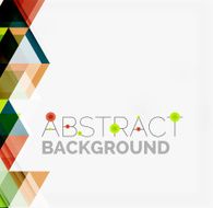 Abstract geometric background Modern overlapping triangles N92