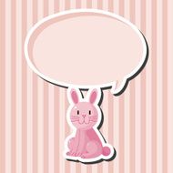 animal rabbit cartoon theme elements N18