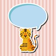 animal tiger cartoon theme elements N17