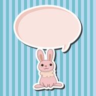 animal rabbit cartoon theme elements N19