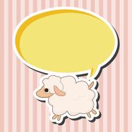 animal sheep cartoon theme elements N8