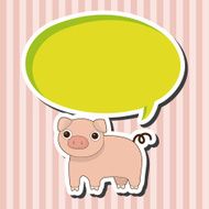 animal pig cartoon theme elements N13