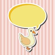 animal duck cartoon theme elements N4