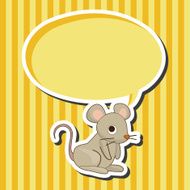 animal mouse cartoon theme elements N13
