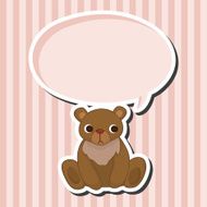 animal bear cartoon theme elements N11