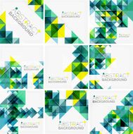 Abstract geometric background Modern overlapping triangles N113