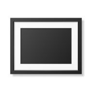 Realistic black frame A4 N3