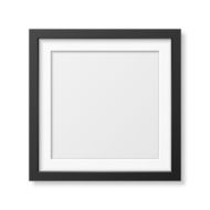 Realistic square black frame N3