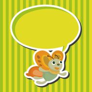 butterfly theme elements vector eps N12