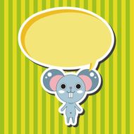 animal mouse cartoon theme elements N14