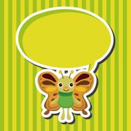 butterfly theme elements vector eps N15