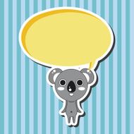 animal koala cartoon theme elements N6