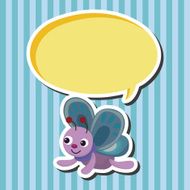 butterfly theme elements vector eps N16