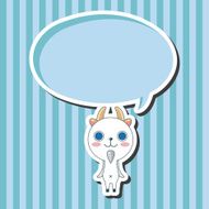 animal goat cartoon theme elements N3