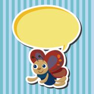 butterfly theme elements vector eps N18