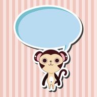 animal monkey cartoon theme elements N13