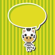 animal zebra cartoon theme elements N4