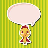 animal cock cartoon theme elements N7