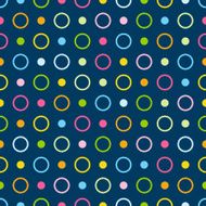 Seamless pattern with color polka dots N2