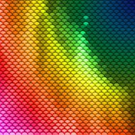 Colorful scales pattern