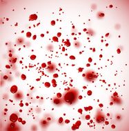 Abstract background with stains and splatter of blood