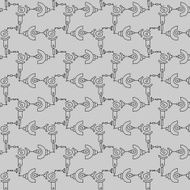 Steampunk seamless pattern