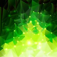 Green polygonal background