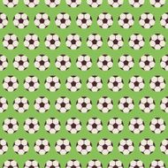 Flat Vector Seamless Sport and Recreation Pattern Soccer Footbal