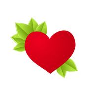 Heart with leaves N2