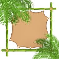 Bamboo frame with a canvas
