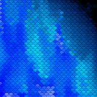 Scales pattern in blue shades