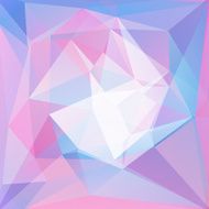 abstract background consisting of pink blue white triangles