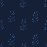 Seamless hand-drawn floral pattern with herbs N24