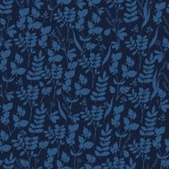 Seamless hand-drawn floral pattern with herbs N31