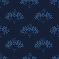 Seamless hand-drawn floral pattern with herbs N32