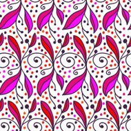 Ornamental doodle floral background Seamless pattern N2