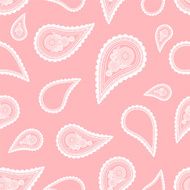 Seamless pattern based on traditional Asian elements Paisley N3