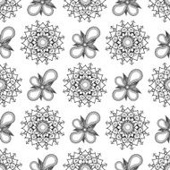 Vintage floral seamless pattern for your design N10