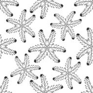 Hand drawn seamless pattern Marine tropical texture
