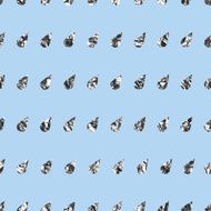 Pattern of blue drops rain foil background