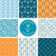 Collection of scandinavian design patterns N2